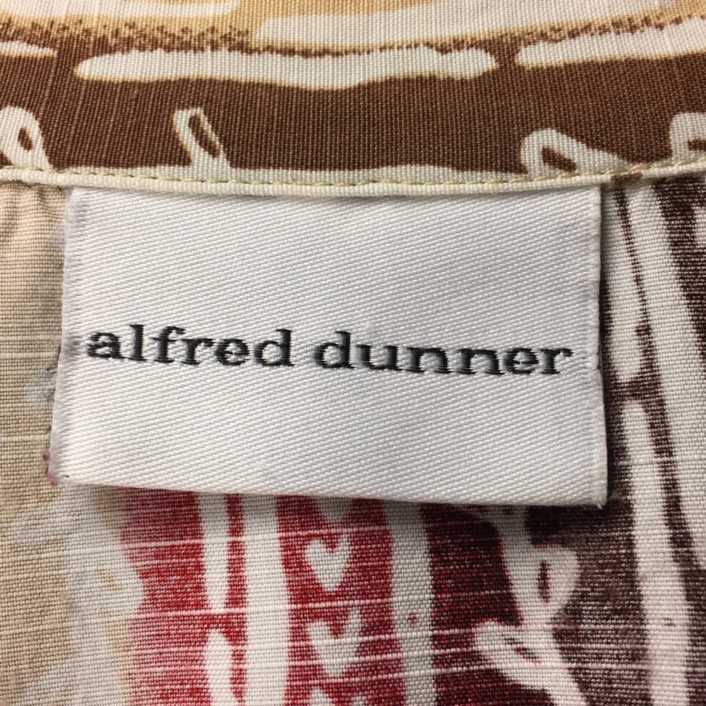Alfred Dunner Print Button Down Top Shirt Size 8 - Picture 9 of 13